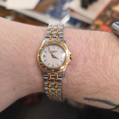 Ladies Raymond Weil Vintage Tango Two-Tone Mother Of Pearl Dial Watch