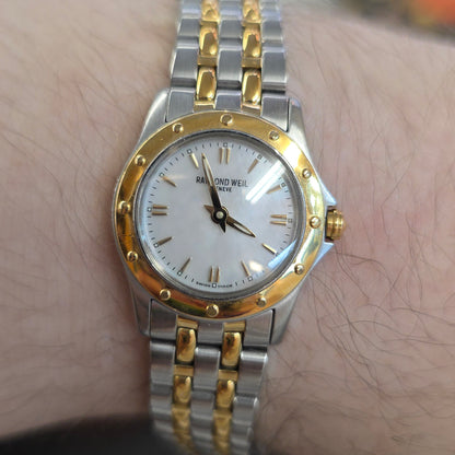 Ladies Raymond Weil Vintage Tango Two-Tone Mother Of Pearl Dial Watch