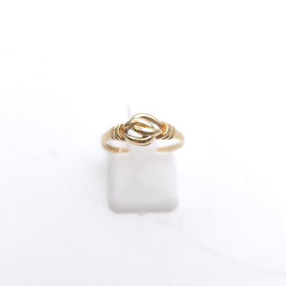 9ct Yellow Gold Small Lightweight Openwork Knot Style Ring