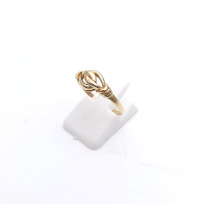9ct Yellow Gold Small Lightweight Openwork Knot Style Ring