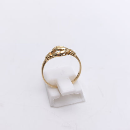 9ct Yellow Gold Small Lightweight Openwork Knot Style Ring