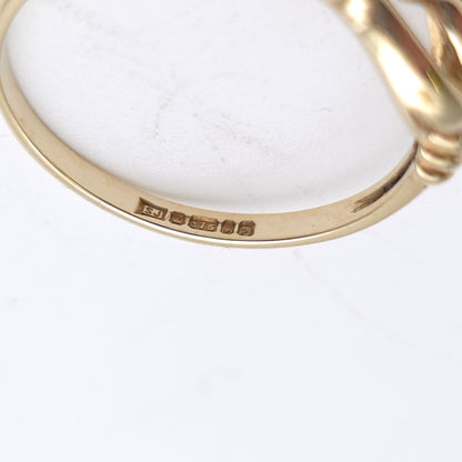 9ct Yellow Gold Small Lightweight Openwork Knot Style Ring