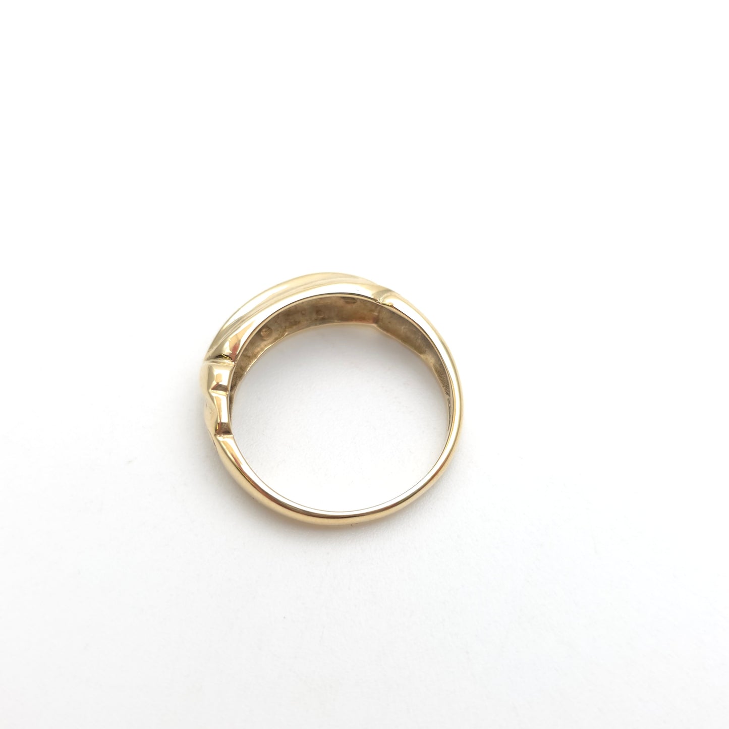 9ct Yellow Gold Vintage Antique Boat Style Sapphire Five Stone Row Ring