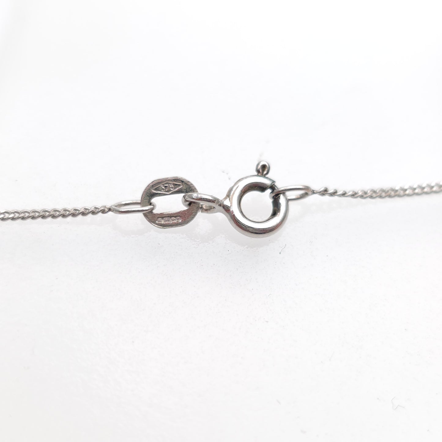 9ct White Gold Aquamarine, Morganite, Heliodor and Diamond Pastel Tone Necklace
