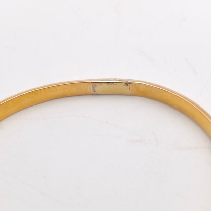 15ct Yellow Gold Antique Victorian Hinged Wirework Patterned Bangle (AF)
