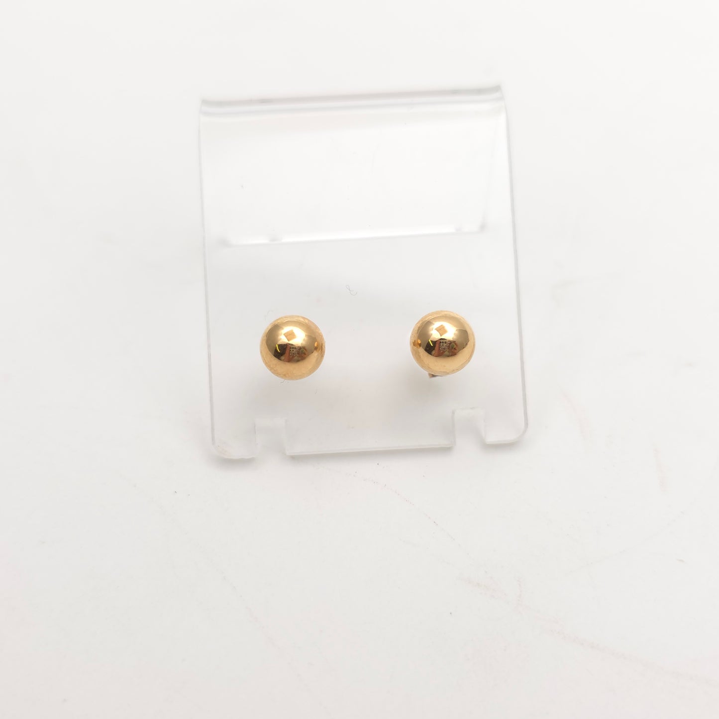 9ct Yellow Gold Traditional Classic 7mm Ball Stud Earrings