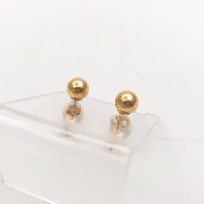 9ct Yellow Gold Traditional Classic 7mm Ball Stud Earrings