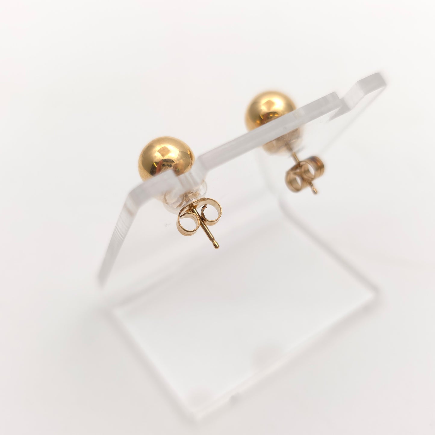 9ct Yellow Gold Traditional Classic 7mm Ball Stud Earrings