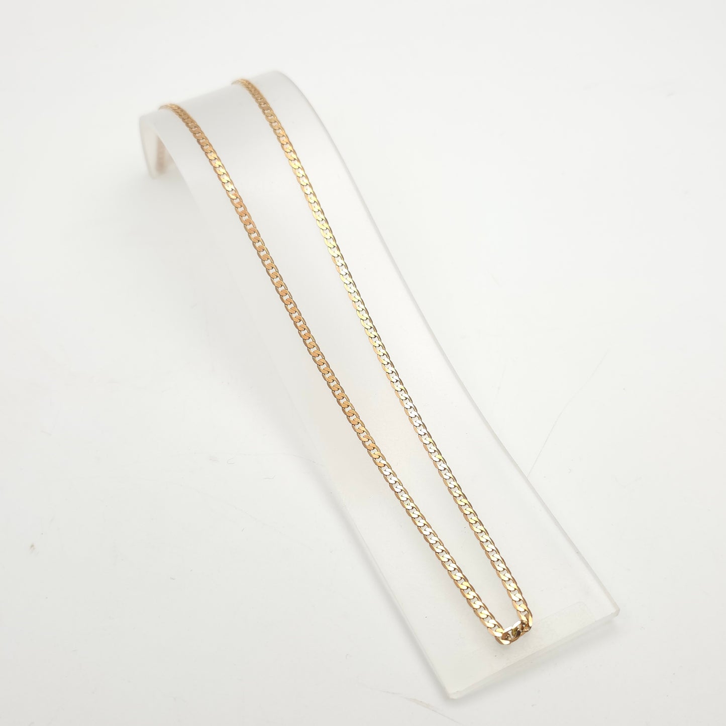 9ct Yellow Gold Filed Curb Style Chain 24 Inch / 61cm