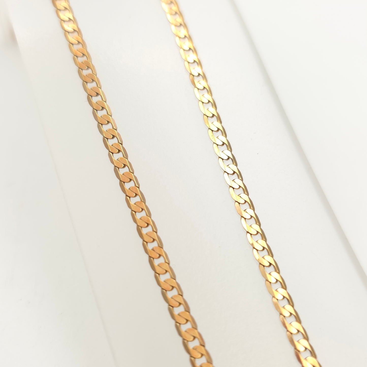 9ct Yellow Gold Filed Curb Style Chain 24 Inch / 61cm