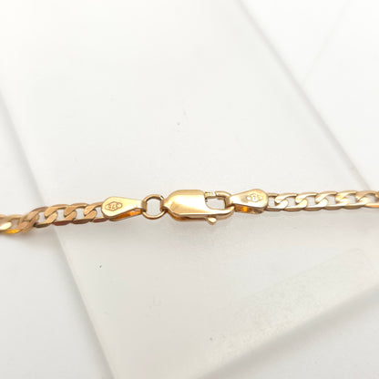 9ct Yellow Gold Filed Curb Style Chain 24 Inch / 61cm