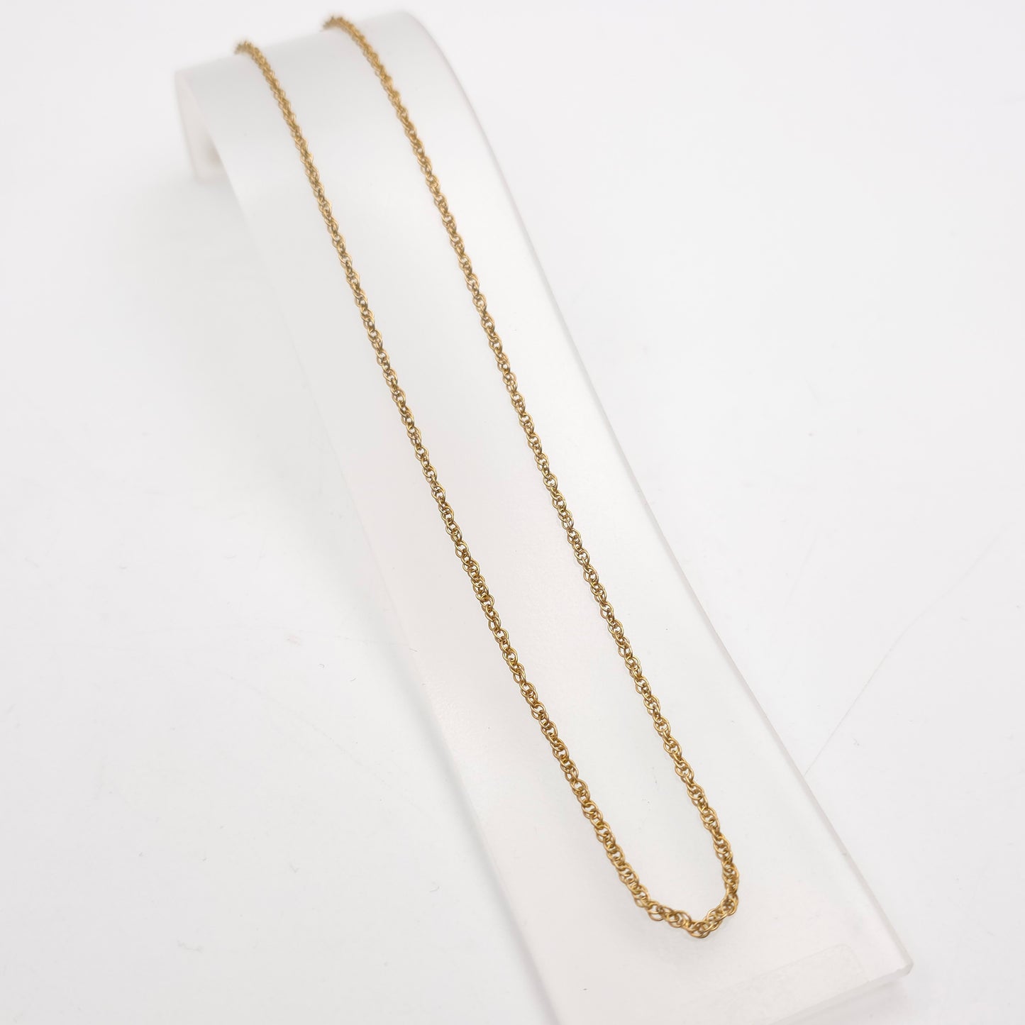 9ct Yellow Gold Vintage Prince Of Wales Chain 20 Inch