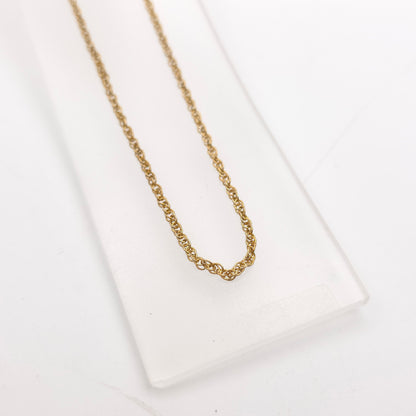 9ct Yellow Gold Vintage Prince Of Wales Chain 20 Inch