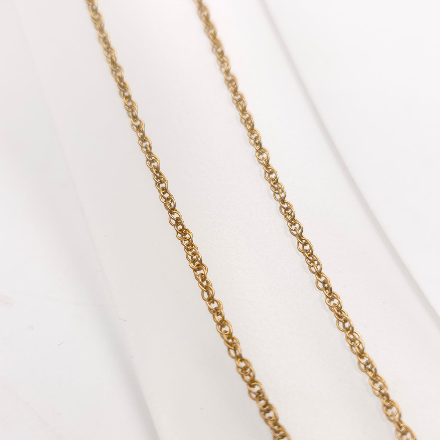 9ct Yellow Gold Vintage Prince Of Wales Chain 20 Inch