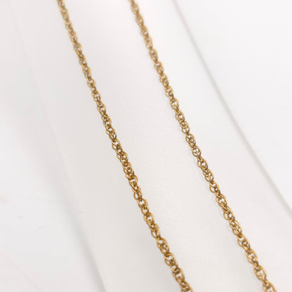 9ct Yellow Gold Vintage Prince Of Wales Chain 20 Inch