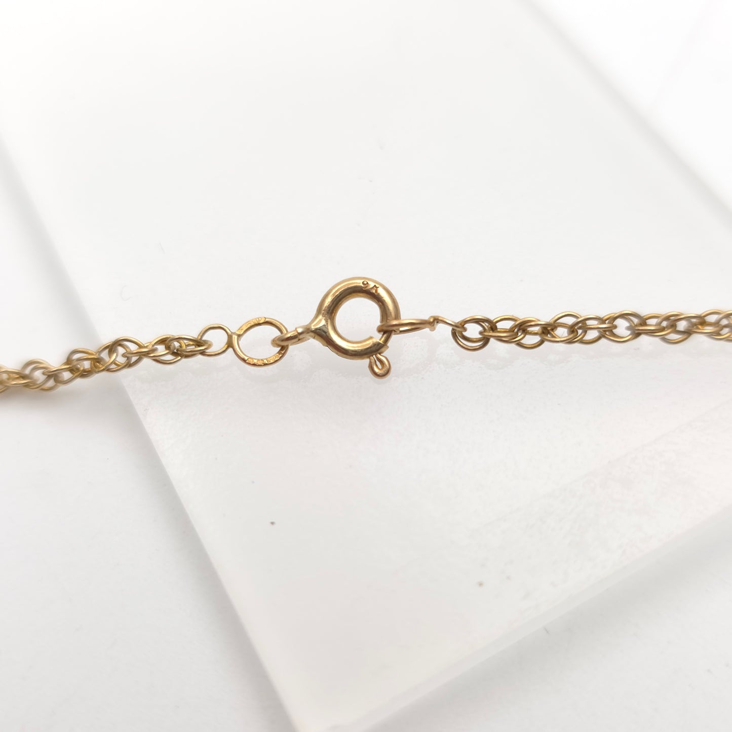 9ct Yellow Gold Vintage Prince Of Wales Chain 20 Inch
