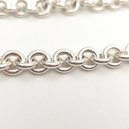 Sterling Silver Chunky Heavyweight Belcher Chain With T-Bar Closure 48CM