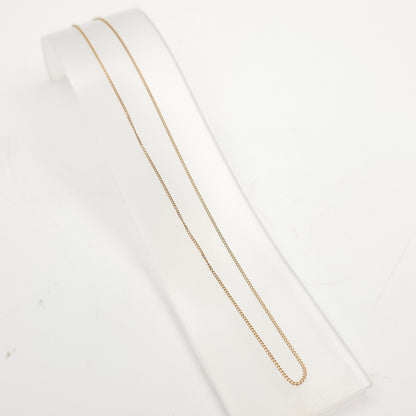 9ct Yellow Gold Vintage Lightweight Curb Chain necklace - 16 Inch / 40cm