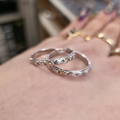 Sterling Silver And Rose Gold Clogau Tree Of Life Hoop Earrings