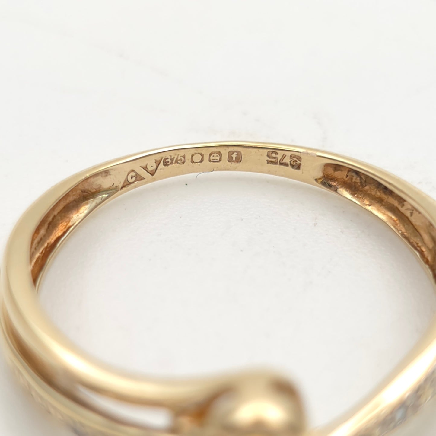 9ct Yellow Gold Vintage Oval Cut Citrine And Diamond Ring