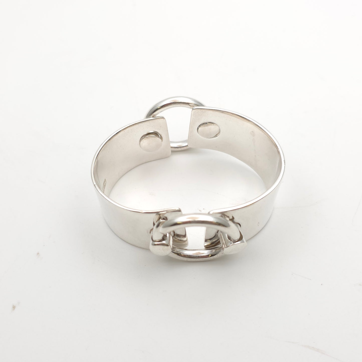 Sterling Silver Chunky Heavyweight Articulated Ring Cuff Bangle