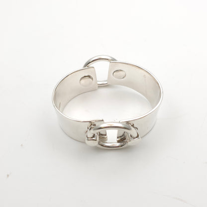 Sterling Silver Chunky Heavyweight Articulated Ring Cuff Bangle