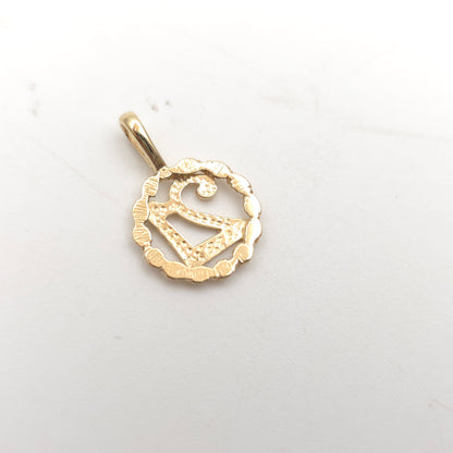 9ct Yellow Gold Vintage Solid '21' Age / Year Charm / Pendant Piece