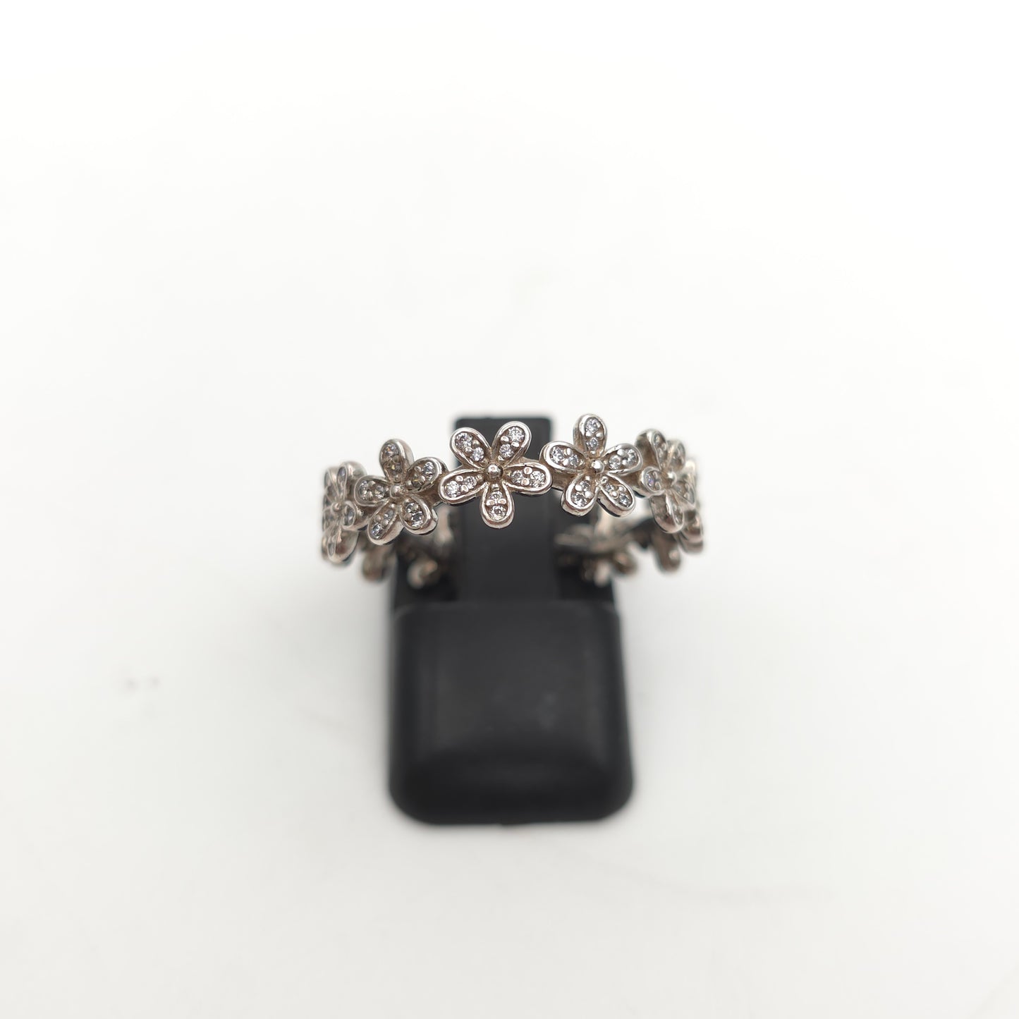 Sterling Silver Pandora Dazzling Daisy Meadow CZ Flower Eternity Ring