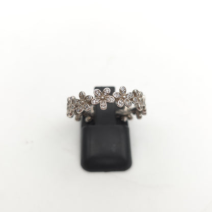 Sterling Silver Pandora Dazzling Daisy Meadow CZ Flower Eternity Ring