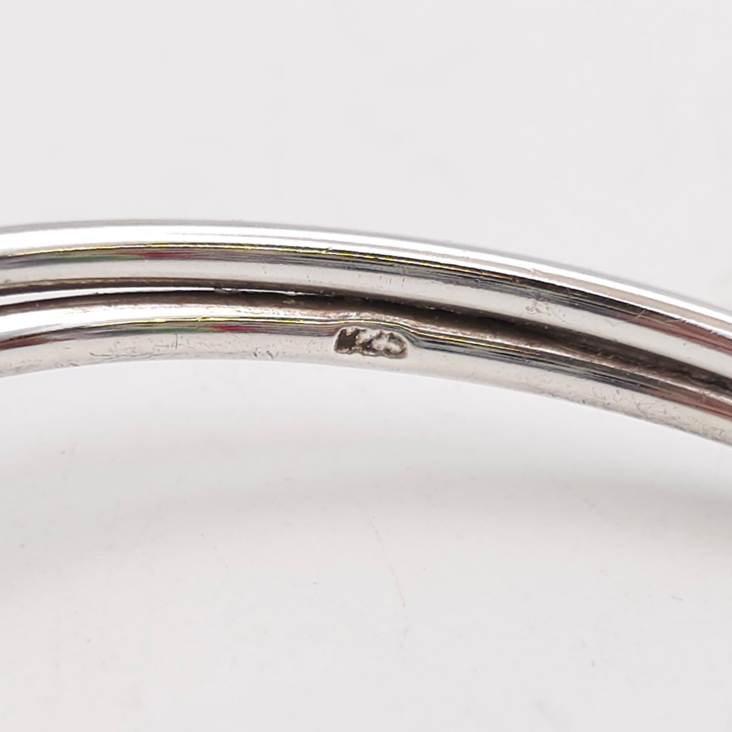 Sterling Silver Simple Two Strand Wiggle / Wave Open Bangle