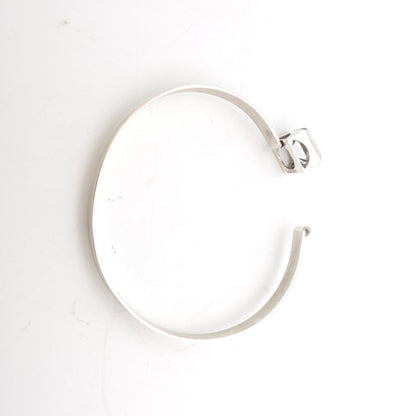 Sterling Silver Vintage 'Swedesign' Bengt Hallberg Rock Crystal Bangle