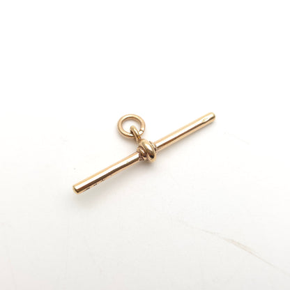 9ct Rose Gold Antique T-Bar Pendant Piece / Charm
