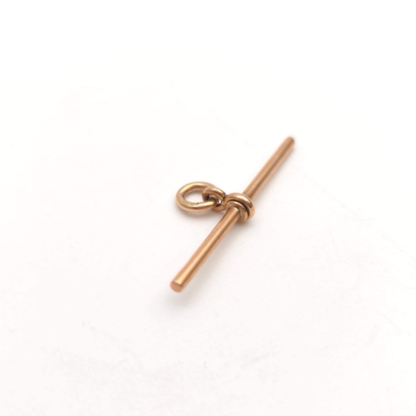 9ct Rose Gold Antique T-Bar Pendant Piece / Charm