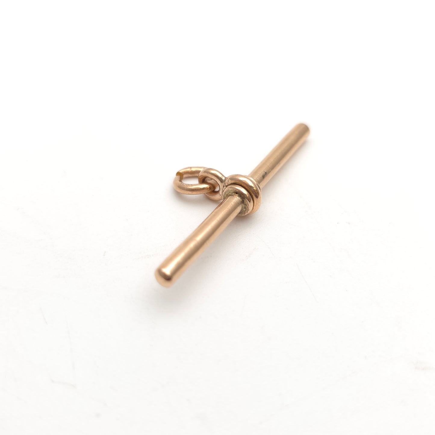 9ct Rose Gold Antique T-Bar Pendant Piece / Charm
