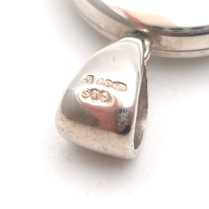 Sterling Silver Vintage Round Locket With Millennium Hallmark Design