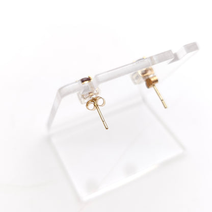 9ct Yellow Gold Classic Oval Cut Brown Topaz Solitaire Stud Earrings