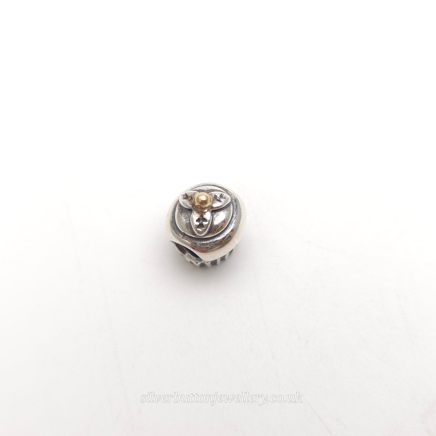 Sterling Silver Pandora Cupcake With Gold Cherry Charm
