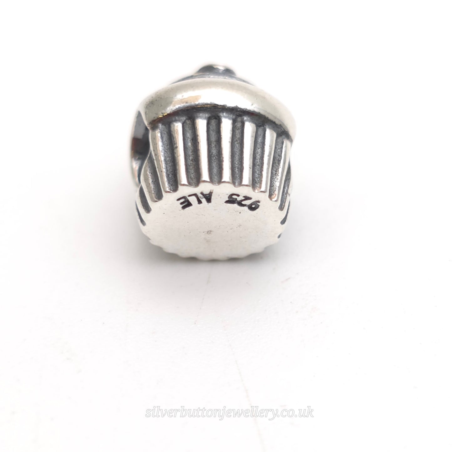 Sterling Silver Pandora Cupcake With Gold Cherry Charm