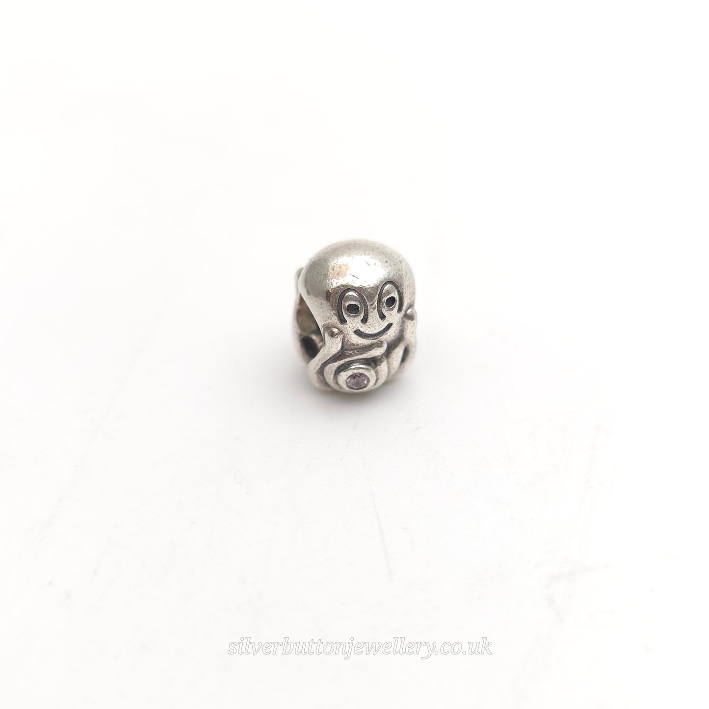 Sterling Silver Genuine Pandora Octopus Bracelet Charm
