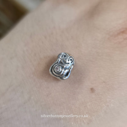 Sterling Silver Genuine Pandora Octopus Bracelet Charm