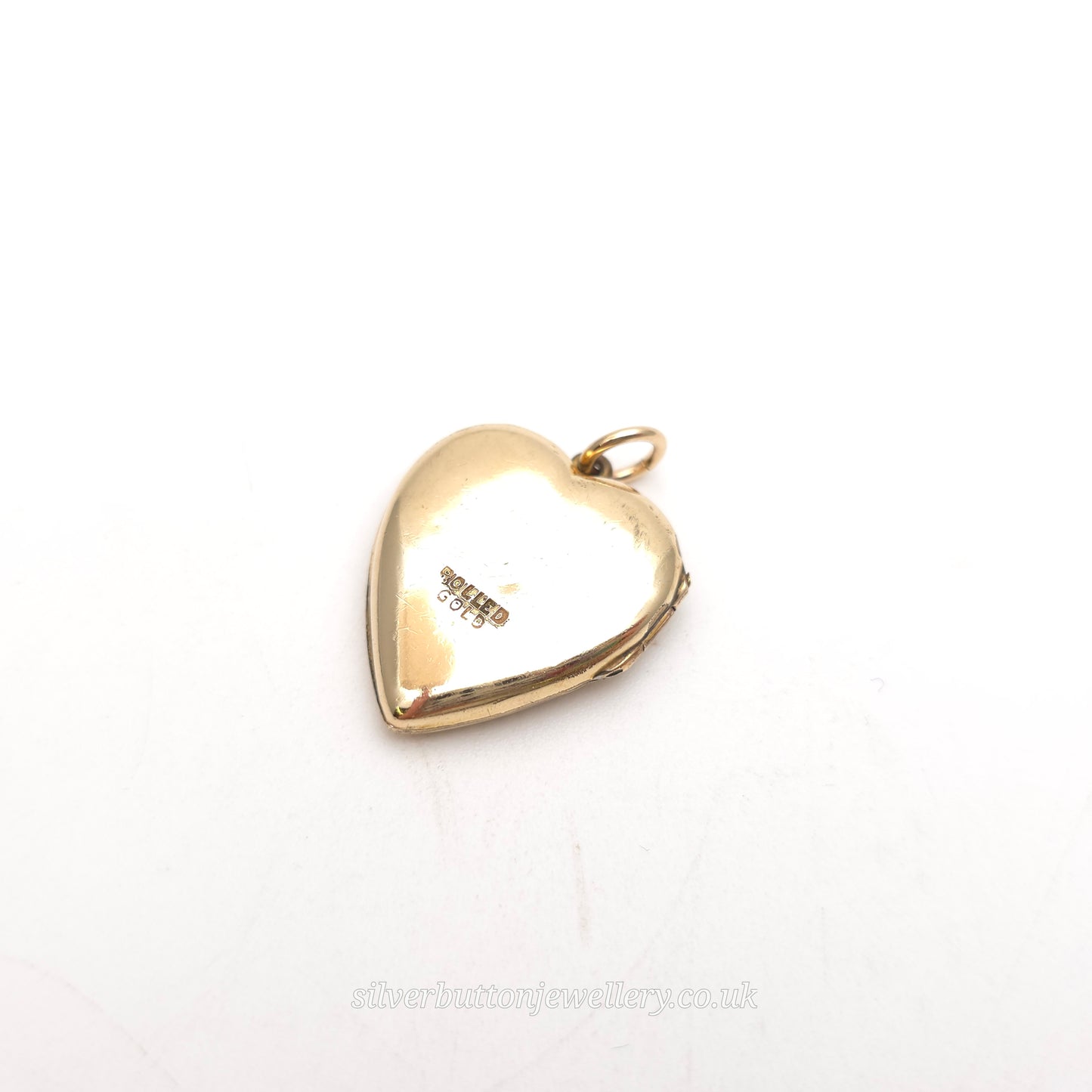 Rolled Gold Antique / Vintage Heart Shaped Engraved Patterned Locket