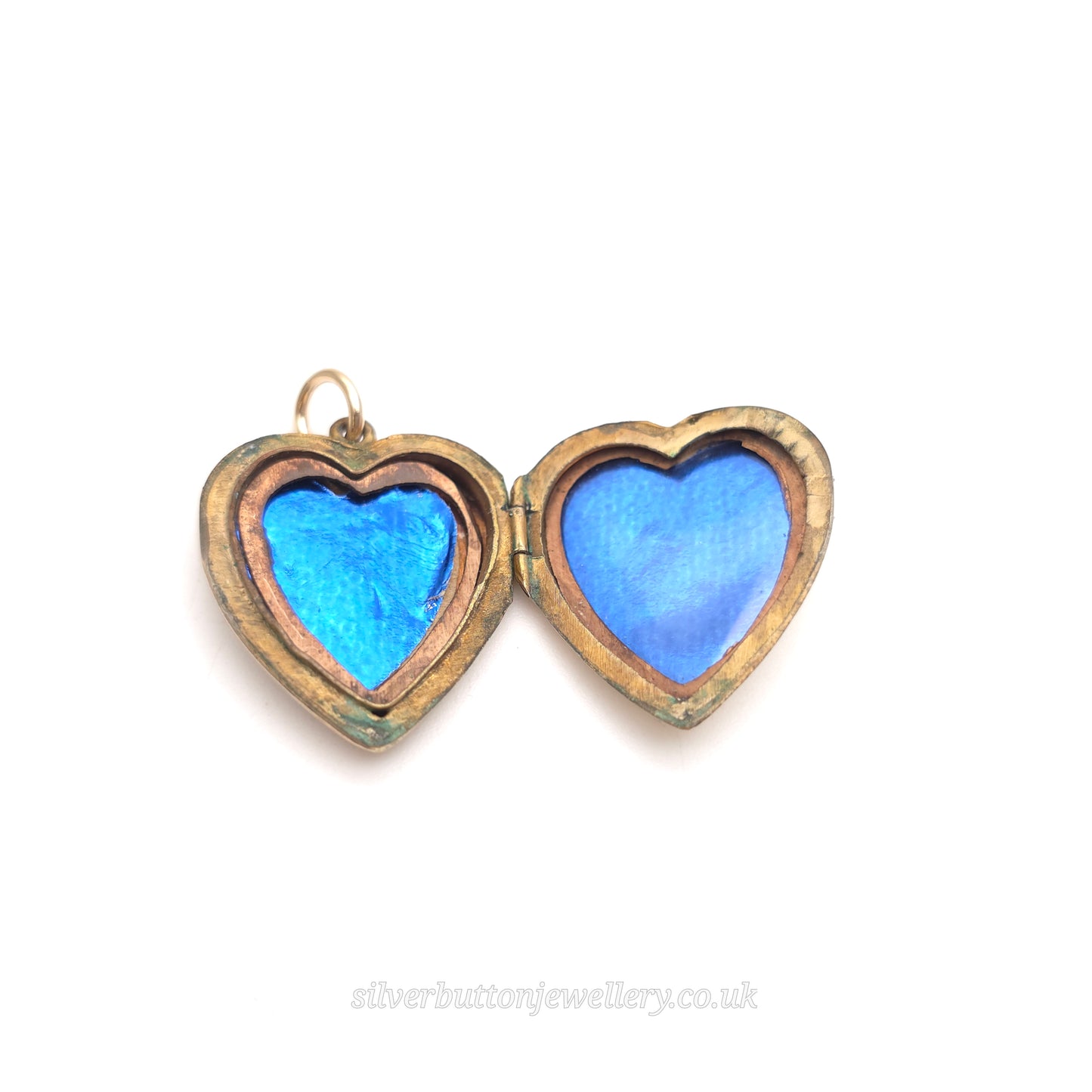 Rolled Gold Antique / Vintage Heart Shaped Engraved Patterned Locket
