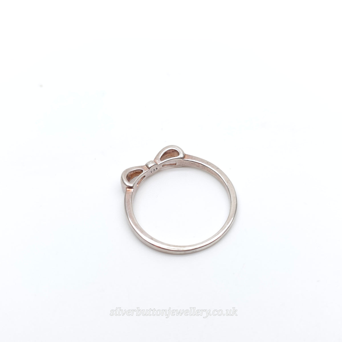 Sterling Silver Bow Profile Polished Finish Ring