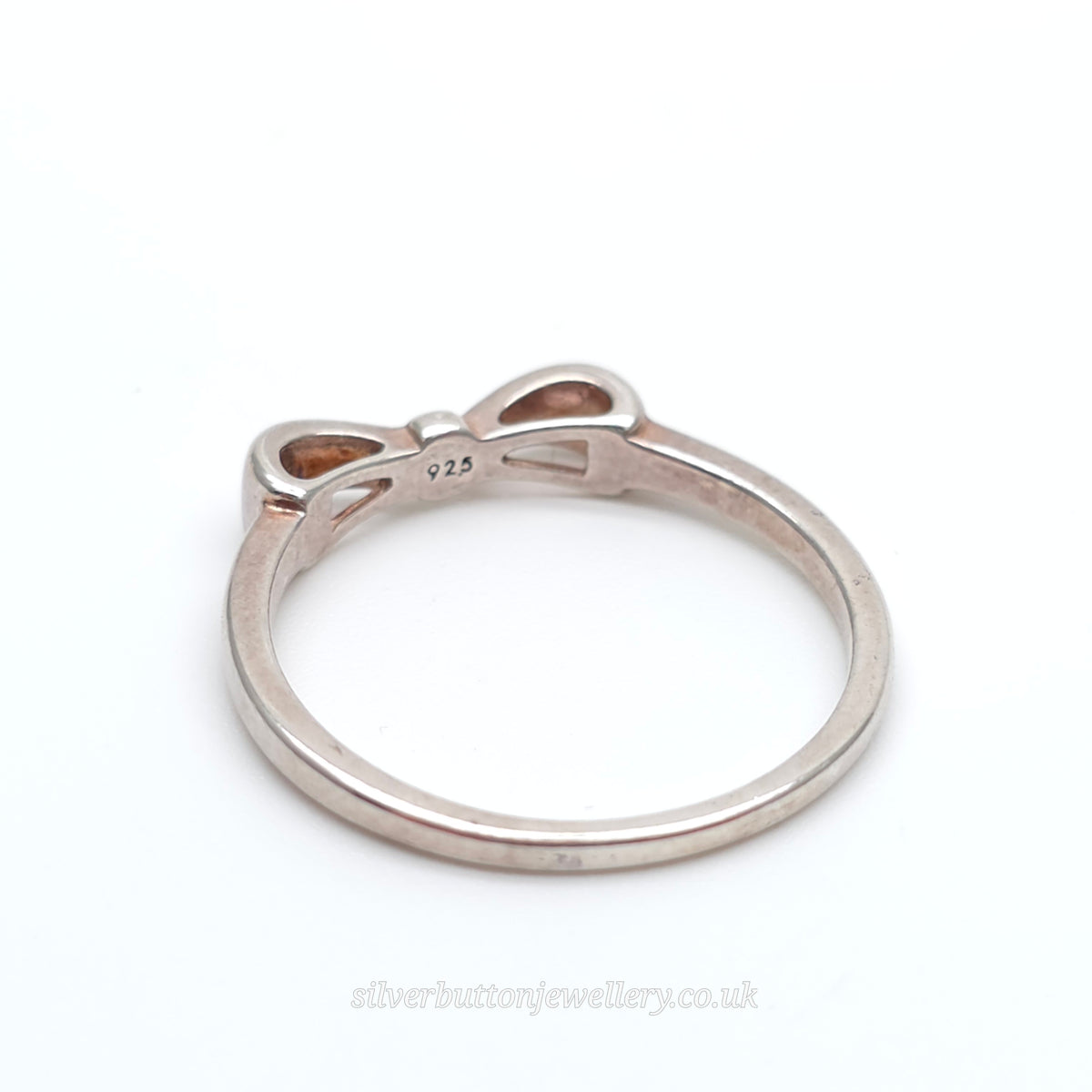 Sterling Silver Bow Profile Polished Finish Ring