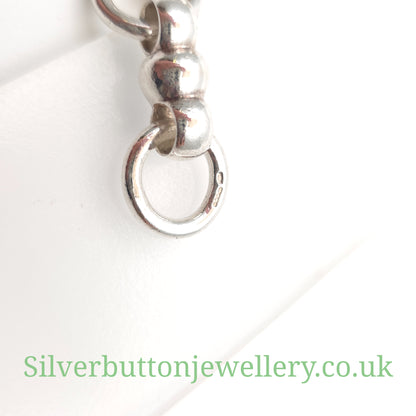 Sterling Silver Chunky Unique Link T-Bar Closure Bracelet
